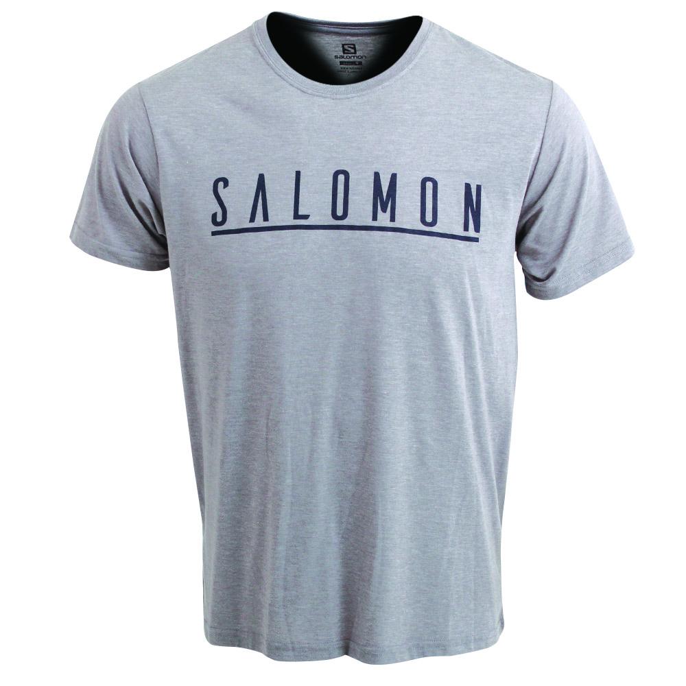 SALOMON UK UNDERSCORE SS M - Mens T-shirts Grey,VYGJ12380